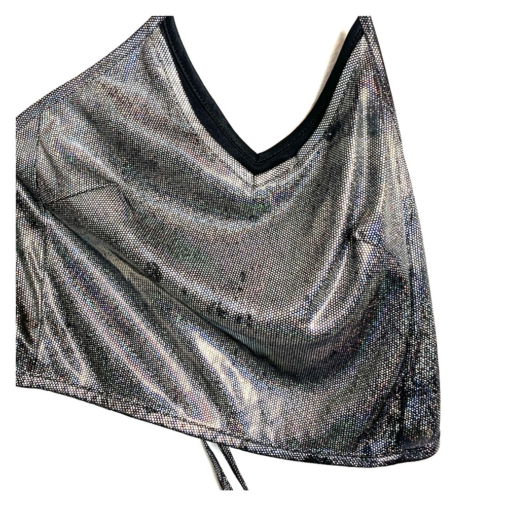 Glitter Holographic Crop Top
